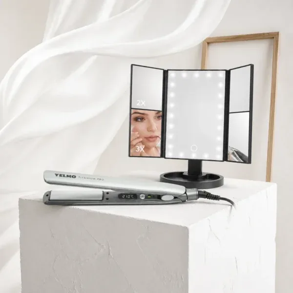 Planchita yelmo +espejo led 3 capas